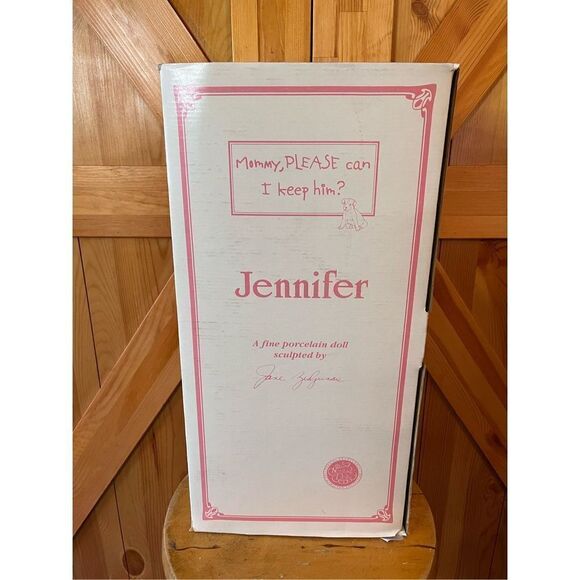 “Jennifer” Hamilton Collection Porcelain Dolls. Vintage. Little Girl And Dog. - Picture 3 of 9